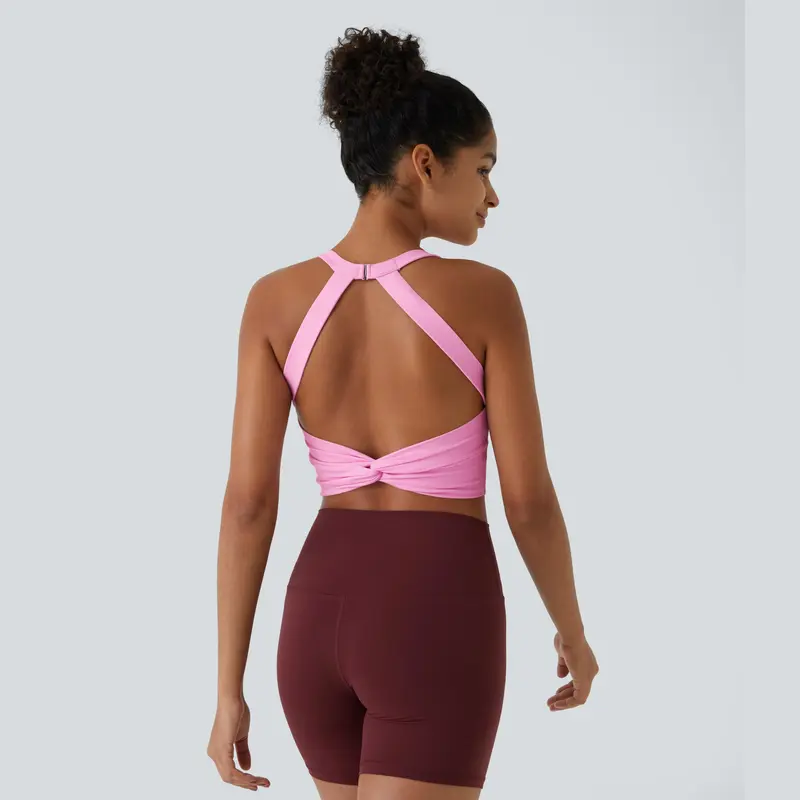 Halara SoftlyZero™ Plush Cut Out Cropped Yoga Tank Top