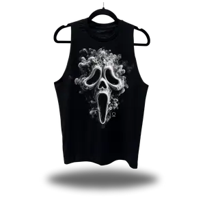 SMOKE GHOSTFACE CLASSIC BLACK TANK TOP