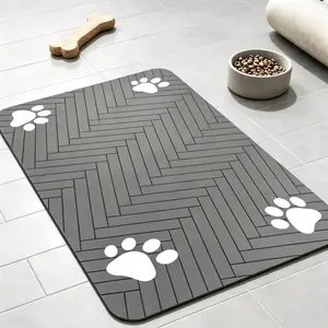 Waterproof Pet Feeding Mat – Absorbent, Fast Drying, Non-Slip – For Dogs & Cats (Indoor Use) mat-absorbent placemat