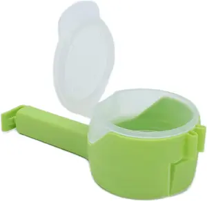 Snack Clips That Pour, Seal and Pour Bag Clip, Reusable Bag Clips with Pour Spout, Food Storage Sealing Clips with Pour Spouts, Household Moisture Bag Clips for Food