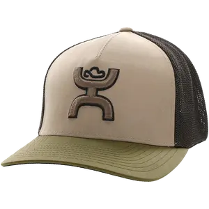 Hooey® Men's Coach 5-panel Tan & Brown Flexfit Cap 2212TNBR