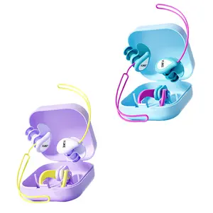 YUKE Waterproof Swimming Earplugs with Nose Clip Set, Professional Silicone Ear Plugs for Swimming, Anti-Choking & Water-Proof, Comfortable Fit for Swimmers, Includes Portable Storage Case