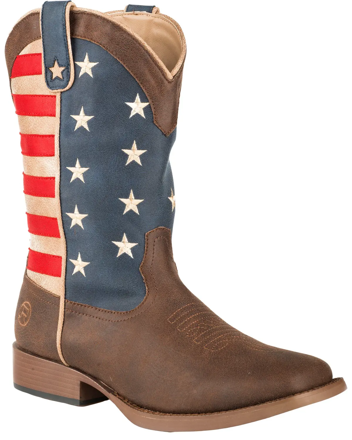 Women's Women'S American Patriot Stars And Stripes Western Boot Broad - 09-021-1902-0380 Br