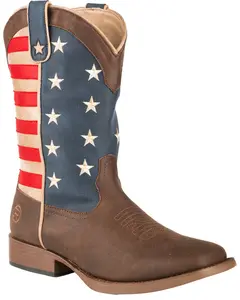 Women's Women'S American Patriot Stars And Stripes Western Boot Broad - 09-021-1902-0380 Br