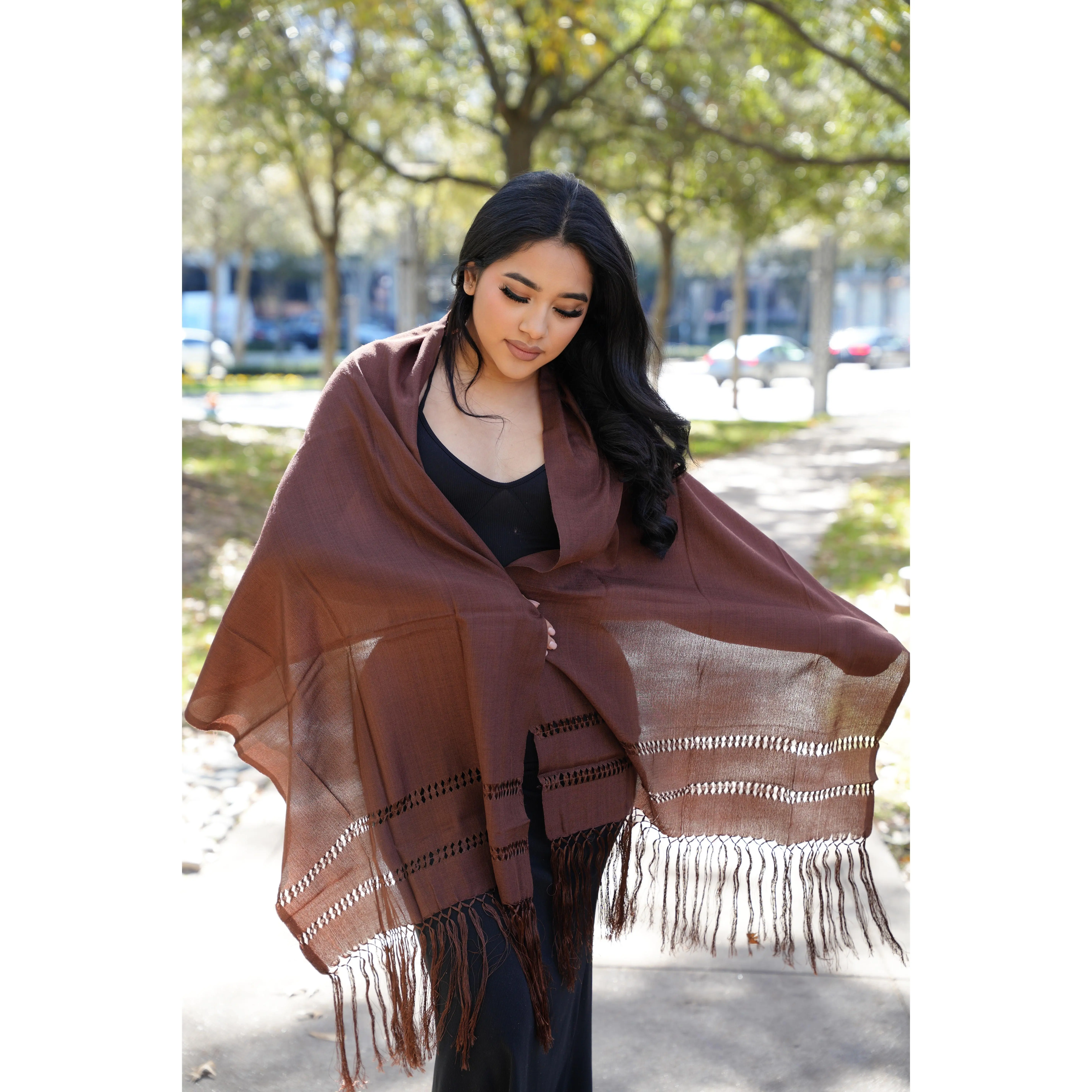 Rebozo Seda Solid