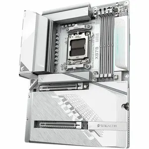 GIGABYTE Aorus STEALTH X870 A STEALTH ICE Gaming Desktop Motherboard - AMD X870 Chipset - Socket AM5 - ATX