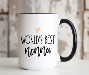 World's Best Nonna Mug Birthday Christmas Mothers Day Gift Idea for Grandma Grandmother from Granddaughter Grandson Grandchildren