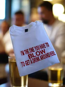 Embroidered I'm the one, Hoodie or Crewneck, Long Sleeve, Classic Fit, Unisex, Adult Sweatshirt