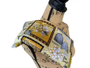 Honey Bee Hot Cold Pack, Herbal Pack, Heat Wrap, Organic, Flax Seed, Microwave Therapy, Heating Pad, Warming Pillow, Herbal,Ice Pack