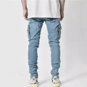 Stylish Men Cargo Denim Pants