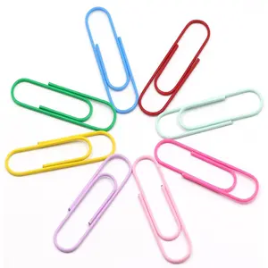 40-Pack 4 Inches  Paper Clips 100mm Large Clips Cute  Multicolor Clip,Office and Study Supplies Giant Paper Clips (8 Colors x 5 count)