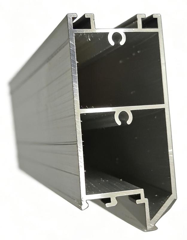 Contemporary Aluminum & Clear Tempered Glass Garage Door