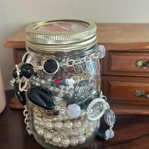 Fine Line Valentines Day Mystery Jewelry Jar