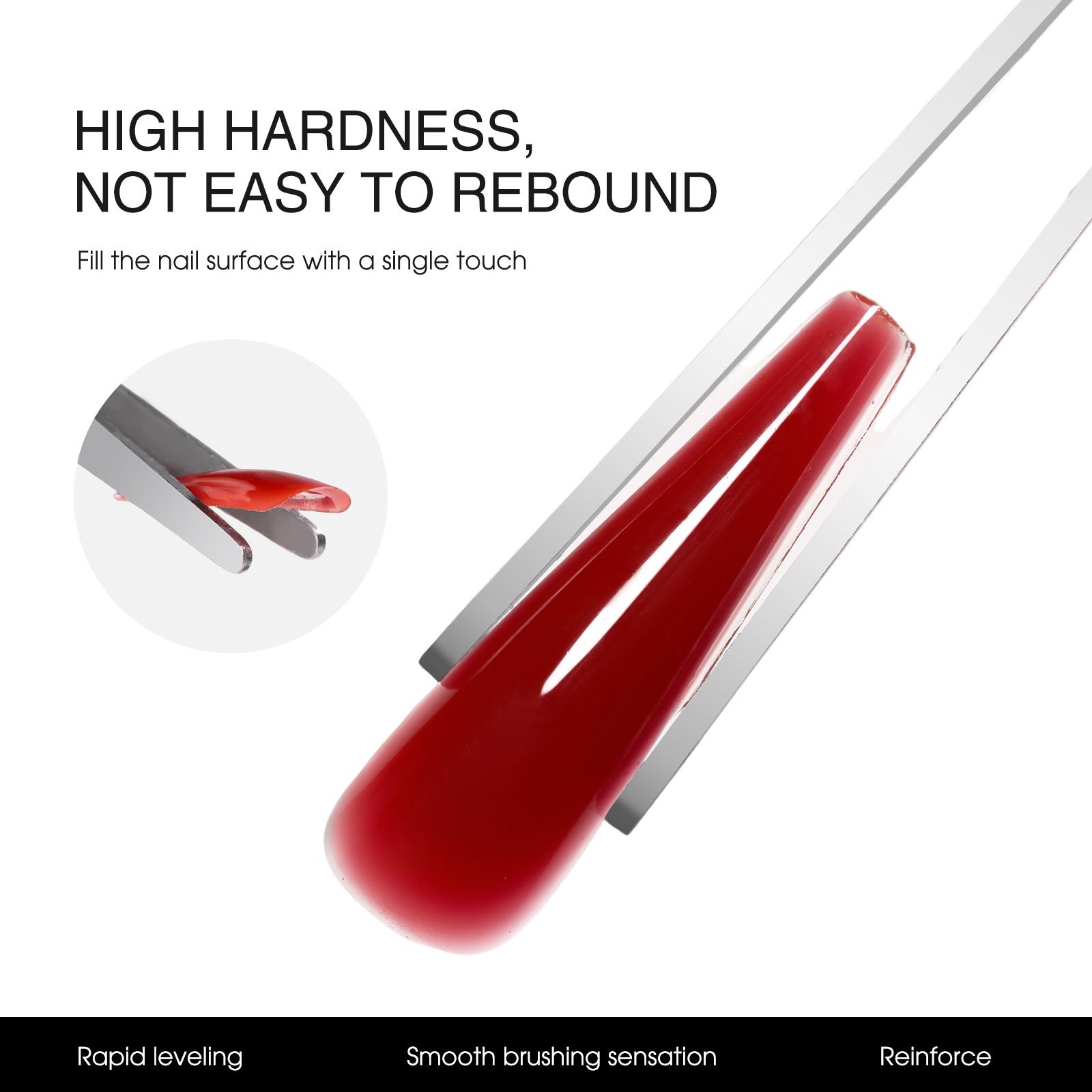 TRICOLOR FISH Builder Nail Gel 35g Jelly Nude Pink Hard Gel for Nails Extension Glossy Durable Long Lasting Salon-Quality Results