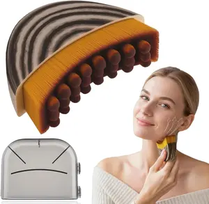 Lymphatic Contour Face Brush for Facial Massage Sculpting Anti-Puffiness Detox Lift Dry Brushing Ergonomically Designed Precise Fit Relieves Fatigue Body Care