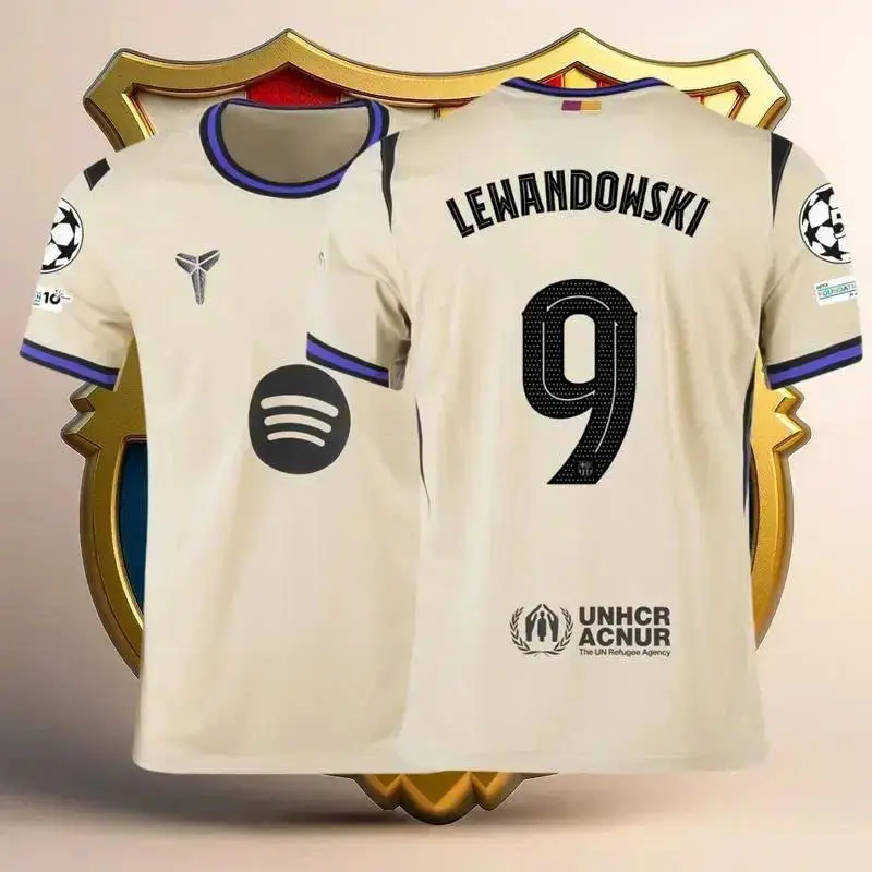Men’s Cream Soccer Jersey – Retro-Inspired Football Shirt, Purple Trim Matchday Sports Top