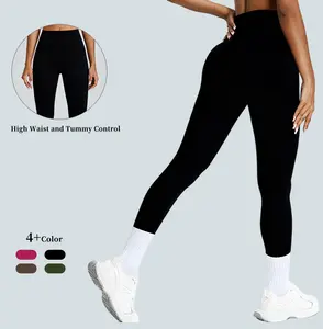 Women's High Waisted Tummy Control Leggings,Scrunch ButtLifting Shaping Training Leggings,Yoga Leggings,Solid Color Sports Leggings - Comfy & Breathable Yoga Pants for Gym, Workout & Everyday Wear
