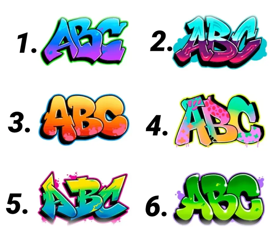 Custom Name Graffiti Sticker Custom Name Graffiti Sticker