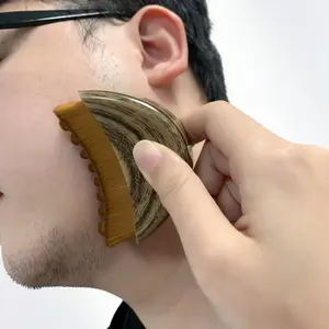 Face Lymphatic Drainage Brush – Wooden Dry Brushing Massager for Jawline & Chin Sculpting, Facial Fatigue Relief & Puffiness Reduction, Ergonomic Contour Design to Fit Skin Precisely tiktokshopspringglowup