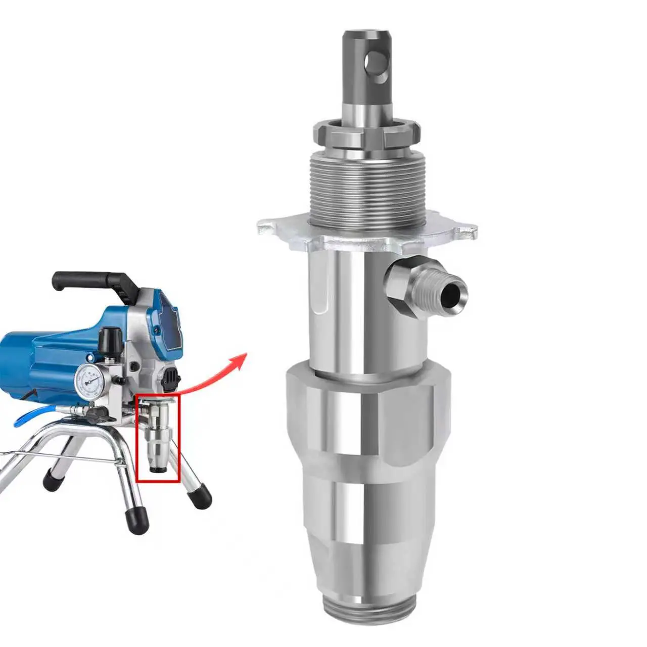 Airless Spray Pump for 390/395/490/495/595 Models, Compatible with Linelazer 3400 Sprayers, Durable Replacement Part, Spray Nozzle Tips