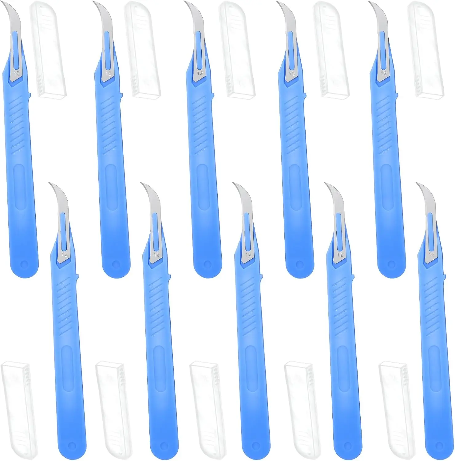 10 PCS Seam Ripper Tool for Sewing, Blue Stitch Remover Tools with Protective Case and Non-Slip Handle