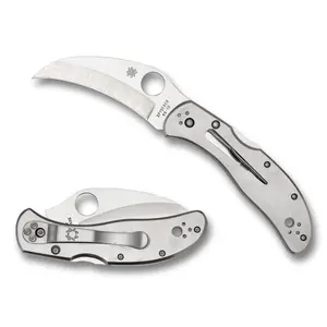 SPYDERCO HARPY CLIPIT SS 2.75" SILV
