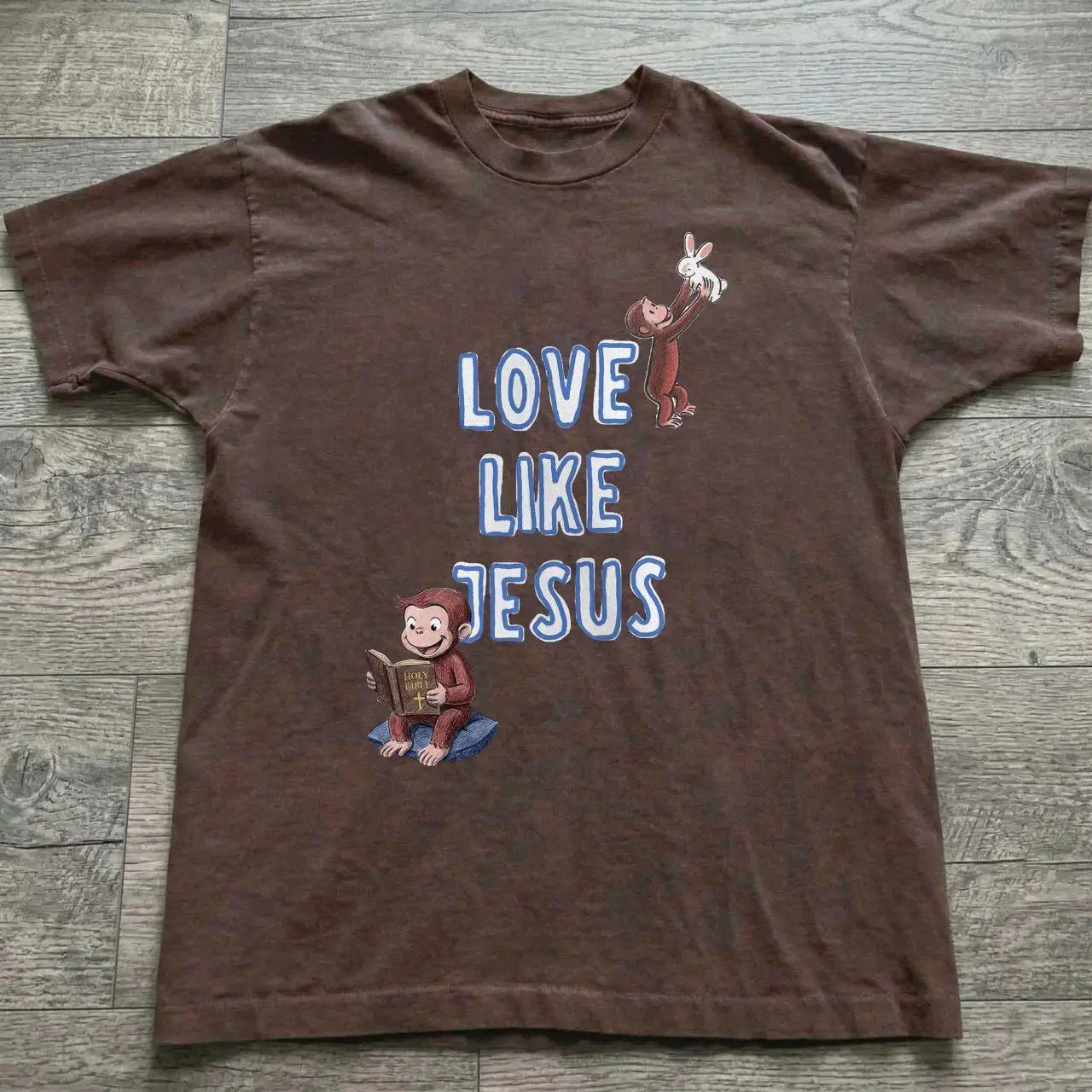 Curious George Baby Tee Retro Vintage