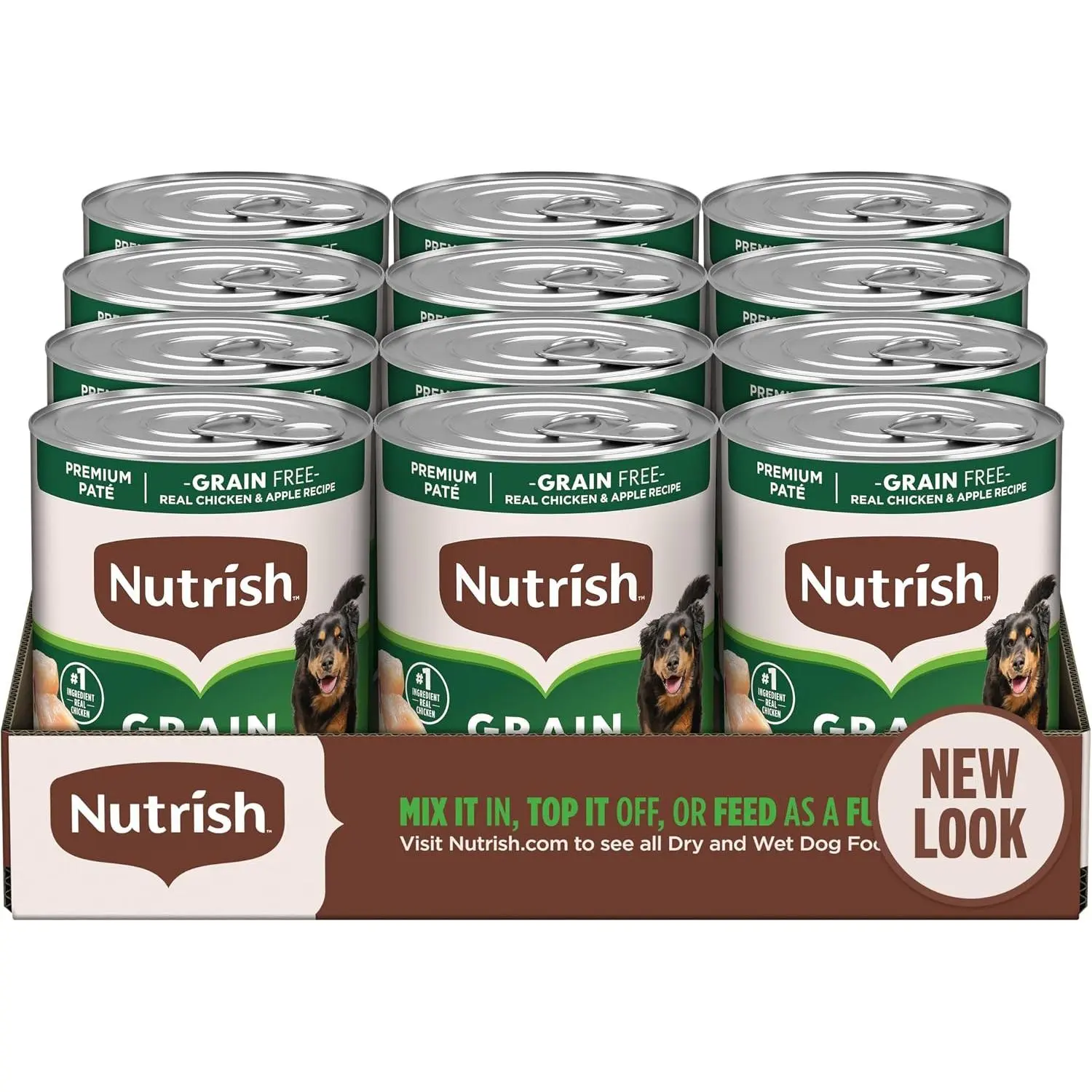 Rachael Ray Nutrish Grain-Free Wet Dog Food Pâté, 13 oz Can, 12-Pack