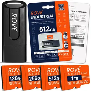 ROVE Industrial 128GB/256GB/512GB/1TB Micro SD Card with USB 3.0 Type C Card Reader, High Endurance microSDXC Memory Card 100MB/s Read Speed, C10, U3, V30, 4K, A2 for Dash Cam, Android Smartphones, Tablets, Games