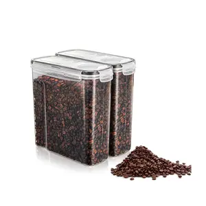 Sorbus Airtight Coffee Bean St orage Set Clear Plastic 2-Pack