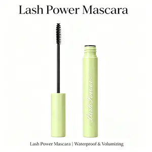 AINAZI Waterproof Mascara, 24H Long Lasting Curling Lash Mascara, Smudge Proof Volumizing Lengthening Eye Makeup for Women