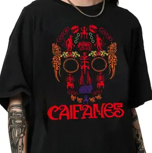 Caifanes Skull Graphic Shirt, Latin Rock Tee  Retro Band Art Top, Unisex Streetwear, Fan Merch Gift