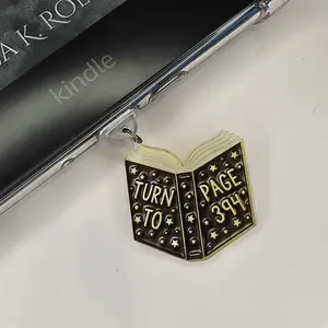 HP Turn to Page 394 Kindle, E-reader, Phone Dust Plug/Charms - USB-C compatible