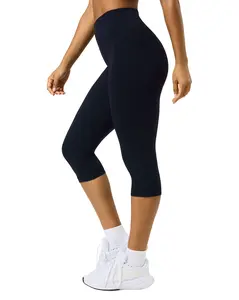 PAVOI ACTIVE Sports Capri Leggings for Women - High Waisted Capri Yoga Pants - No Front Seam Workout Leggings Capris - FlexFlow