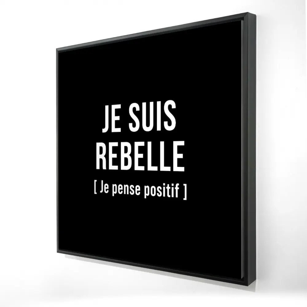 360 Stand Geometric Black & White Framed Artwork - 36x36 in. Artistic Print, Minimalist "I Am Rebellious" Poster for Home & Room Decor, Geometric Shapes Wall Decor, Decoration, Rebellion Motif, Contemporary, Office Wall, Decor Inspo, Hangable
