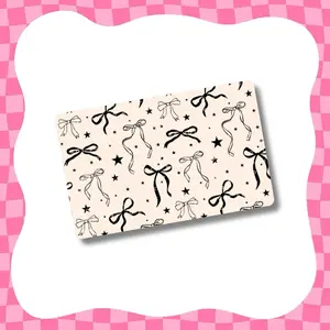 Basic Bows Card Skin - Super Cute & Durable Vinyl Sticker- Water-Resistant & Versatile for Various Card Sizes, Single Sided