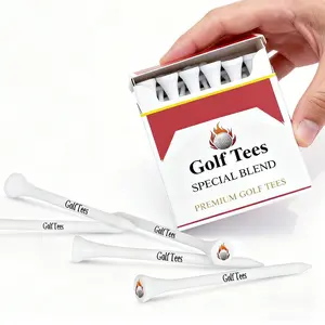 Golf Tees - Durable Golf Tees Designed to Enhance Golf Shot Distance & Precision - Robotically Tested to Reduce Ball Spin - USGA Approved Golf Equipment