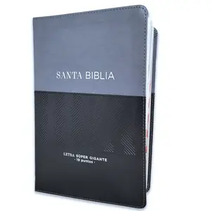 Biblia Letra Super Gigante 19 puntos Mediana RV1960 imit piel negro geometrico con indice