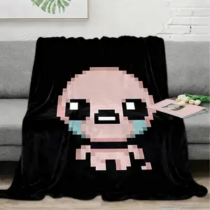 This The Binding of Isaac-inspired flannel blanket, an exclusive gift for home, office, and camping trips, with personalized pattern design, modern style, and soft texture
