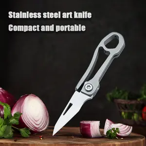 Pocket Knife, Folding Knife with Keychain, Self Defense Knife for Women & Men, Stainless Steel Small Sharp Pocket Knife, Carabiner Knife tool for Outdoor Camping Hiking Mens Gift edc edc tool stainless steel pocket knife survival