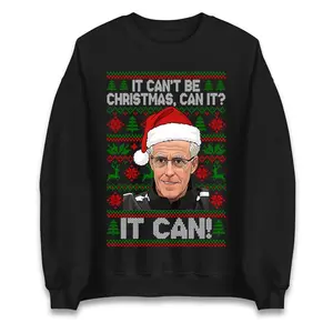 Mick McCarthy It Can’t Be Christmas Can It Jumper, Funny Xmas It Can Sweatshirt, Festive Christmas Hoodie, Retro Football Fan T Shirt Gift