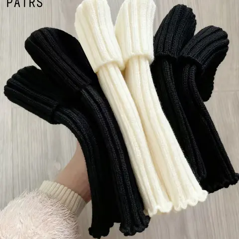 Women's Y2K Street Style Elastic Leg Warmers, Fashionable Chic Elegant Boot Cuffs, Polyester Warm Leg Cuffs for All Seasons, Womenswear