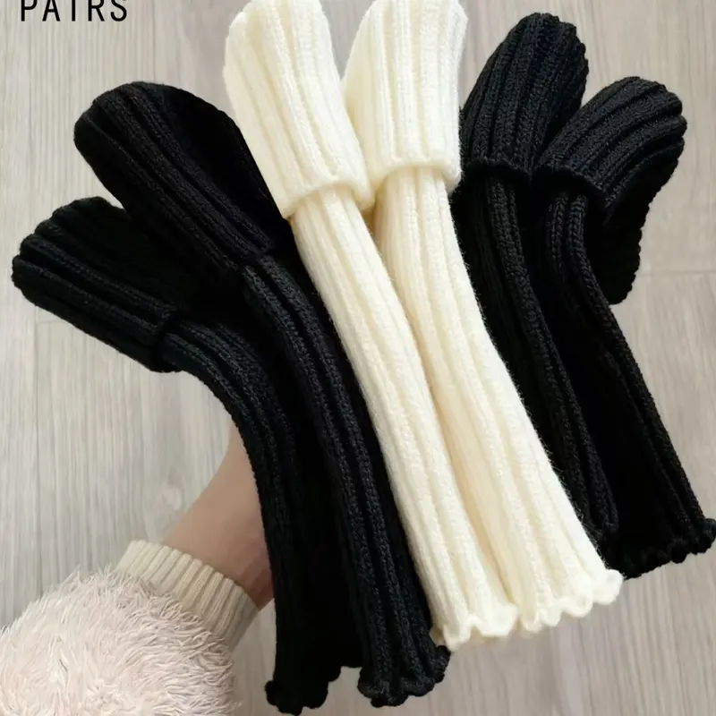 Women's Y2K Street Style Elastic Leg Warmers, Fashionable Chic Elegant Boot Cuffs, Polyester Warm Leg Cuffs for All Seasons, Womenswear