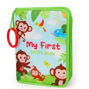 1 PC Soft Cloth Photo Book with Animal Design Album Picture Album Scrapbook Family Present Birthday, Easter, Christmas, and Thanksgiving Day Gift