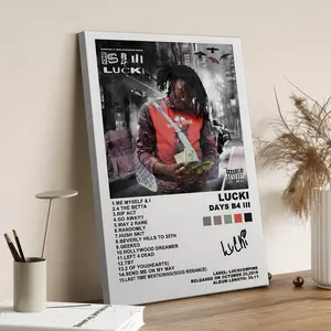 Lucki Days B4 III Music Album Cover Posters for Room Aesthetic Canvas Wall Art Posters High Quality AAA+++ Artistic Home Office Decoration Gift