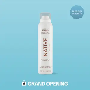 NATIVE Aluminum-Free Deodorant Spray – Lightweight, All-Day Odor Protection, 3.5 oz