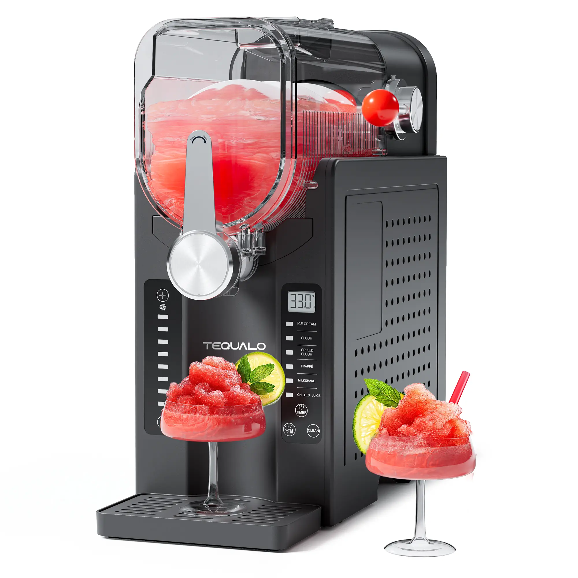 AD03 No Ice Required Professional Slushy Machine, 6 Preset Programs, 54 Ounces Smoothie Maker with Self-Cleaning Function, LED Display, Make Milkshakes, Smoothies, Margaritas, Frappes and More#TikTokShopBlackFriday, Blenders, Kitchen Appliances