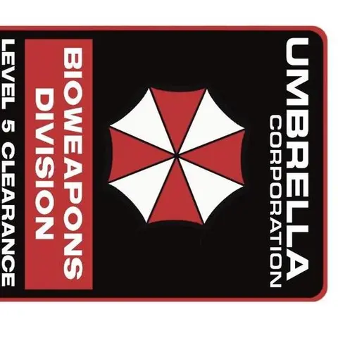 Umbrella bio Themed Stickers. The Ultimate Rectangle Sticker for Anywhere & Anything | Waterproof Vinyl | Clean Minimal Tech Aesthetic | Perfect for Laptops, Phones & Everyday Use