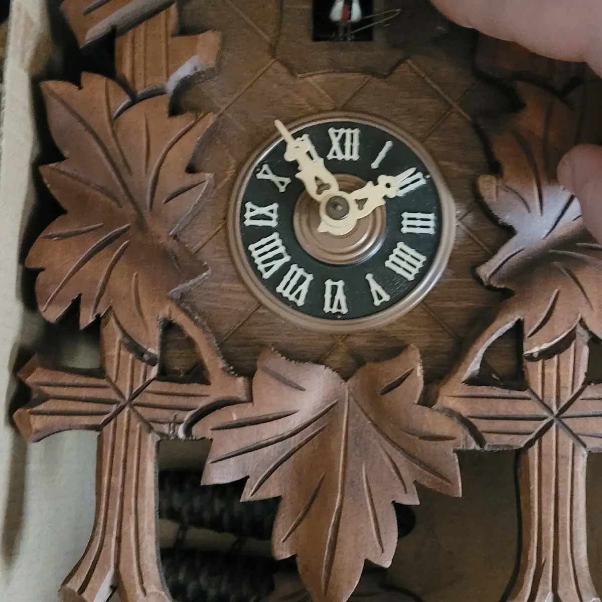 -HerrZeit by Adolf Herr Cuckoo Clock - The Traditional Vine Leaves AH 80/1  Black Forest Cuckoo Clock - Traditional Handcrafted Wall Clock