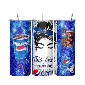 Pepsi Tumbler - Stylish Drinkware for Girls with Classic Design  Washable Portable Reusable travel coffee Beverage Cup Mug drinkware Bottle Flasks
